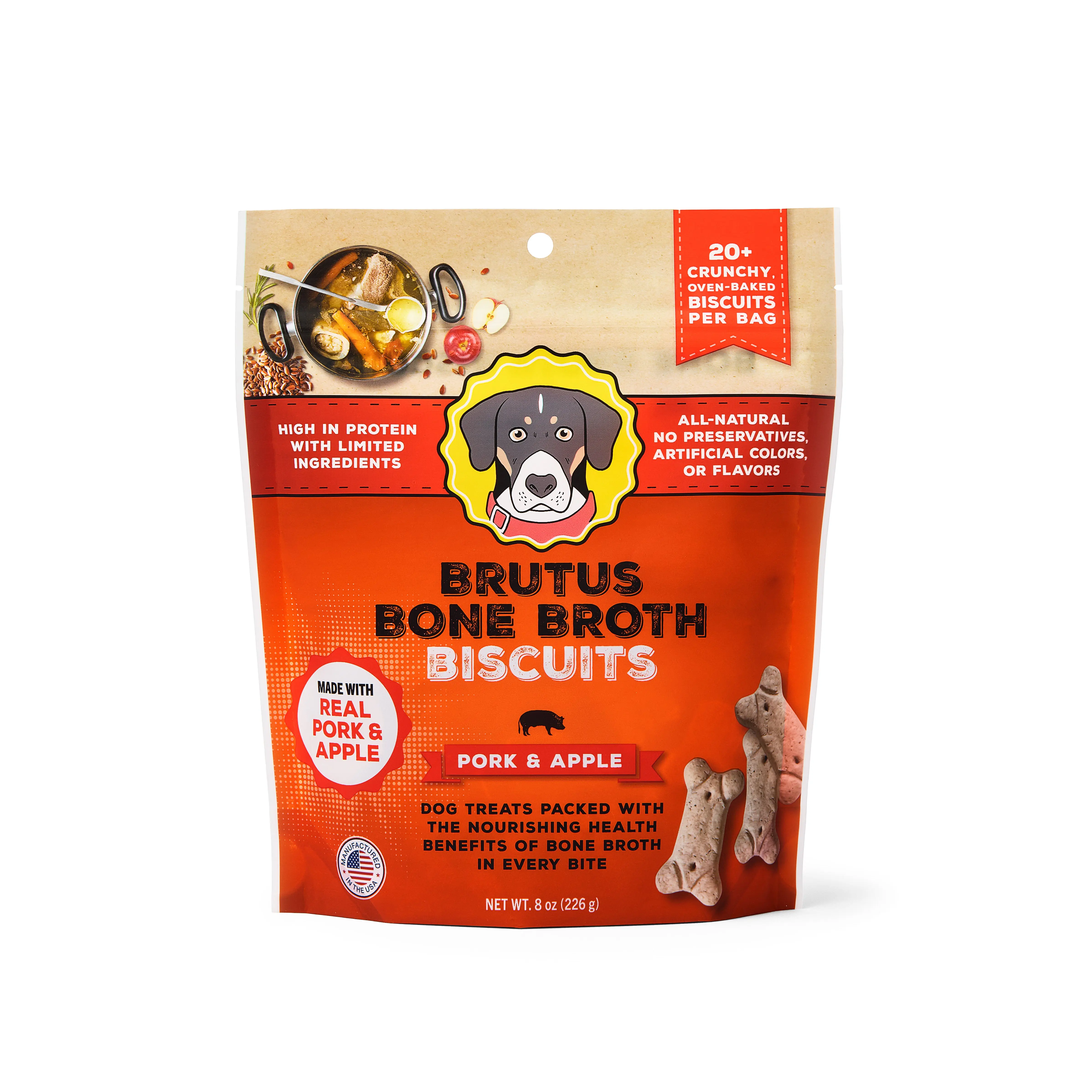 Brutus Broth Biscuits - Pork & Apple (New Flavor!) Brutus Broth Biscuits - Pork & Apple (New Flavor!)