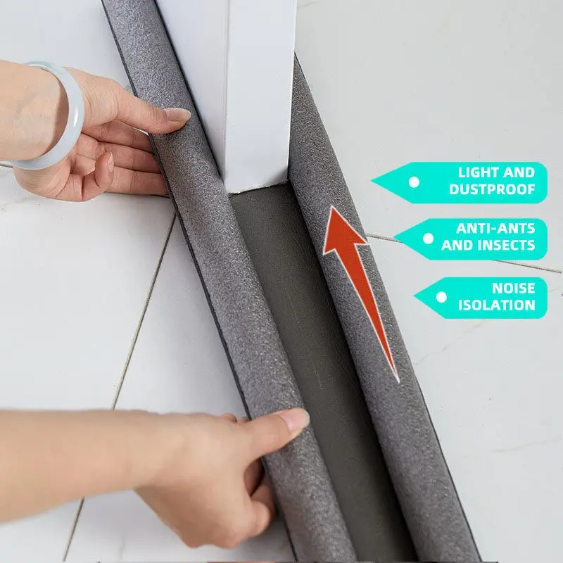 Door Bottom Seal Strip, Garage Door Seal Bottom, Windproof Door Sweep, Draft Stopper, Sound Insulation, Insulating Foam Barrier, Insect Proof Door Stopper, Gap Sealing Strips for Doors, Door Hardware
