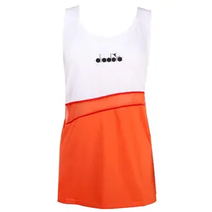 diadora Womens L. Icon Scoop Neck Athletic Tank  Casual - Orange