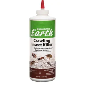 Natural Diatomaceous Earth Crawling Insect Killer Powder for Indoor and Outdoor Pest Control, Long-Lasting Protection, 8 oz
