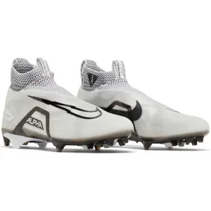 Ohio State Football Team Issued Nike Alpha Menace Elite 3 Wd P White/Black Particle Grey Wide Pair of Cleats