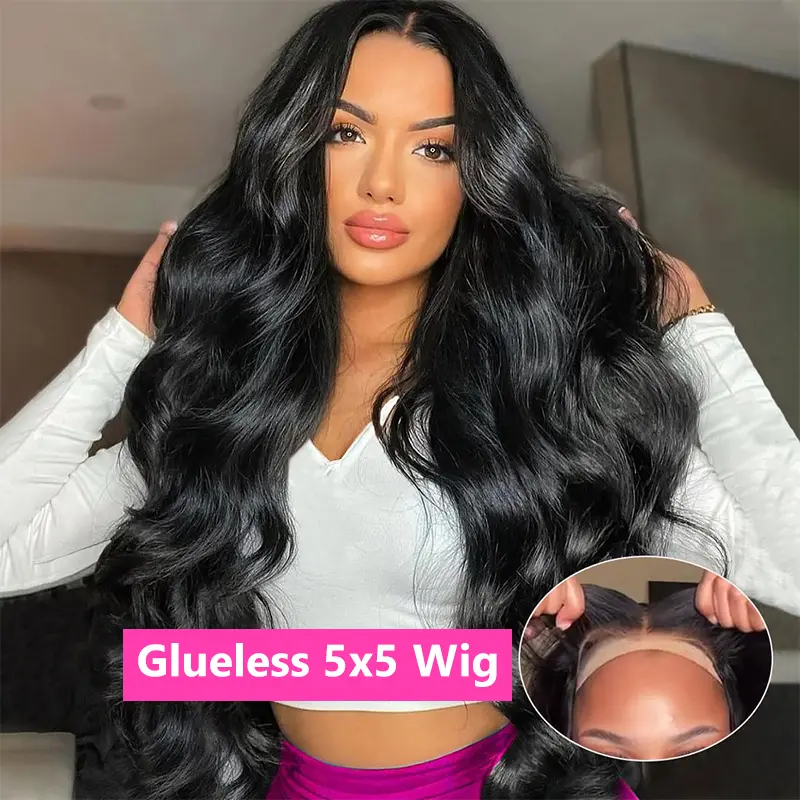 5x5 glueless wig