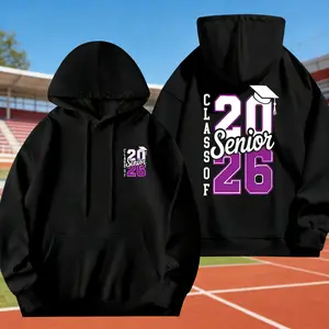 Senior 2026 Hoodie, Unisex Graduation Class Of 2026 Hooded, High School Gift For Seniors, Grads Matching Party Hoodie.
