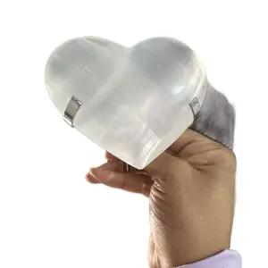 Selenite Heart Carving - Natural Healing Stone for Emotional Balance Love Energy Crystal Cleansing Meditation Spiritual Tool