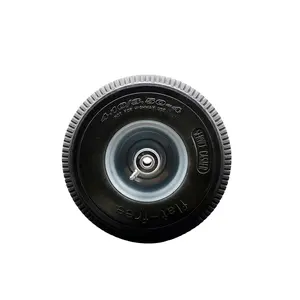 Service Caster SCC-NFB350-4O-BRGKIT 10 x 3 in. Flat Free Hand Truck Appliance Dolly Wheel with a 2.25 in. Offset Hub & Ball Bearings - Dolly Wheels Replacement - 280 lbs Capacity per Wheel