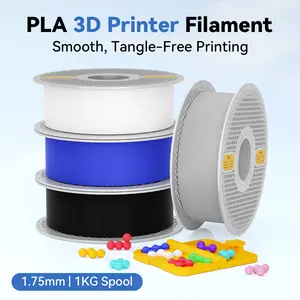VERTEXFIL PLA Filament for 3D Printers — 1.75mm 1kg (2.2lb) Spool, Black & White PLA, Tangle-Free, High Precision ±0.02mm, Strong, Smooth, Eco-Friendly, 13 Vibrant Colors, Compatible with BambuLab, Creality, Anycubic, Prusa & Most FDM Printers