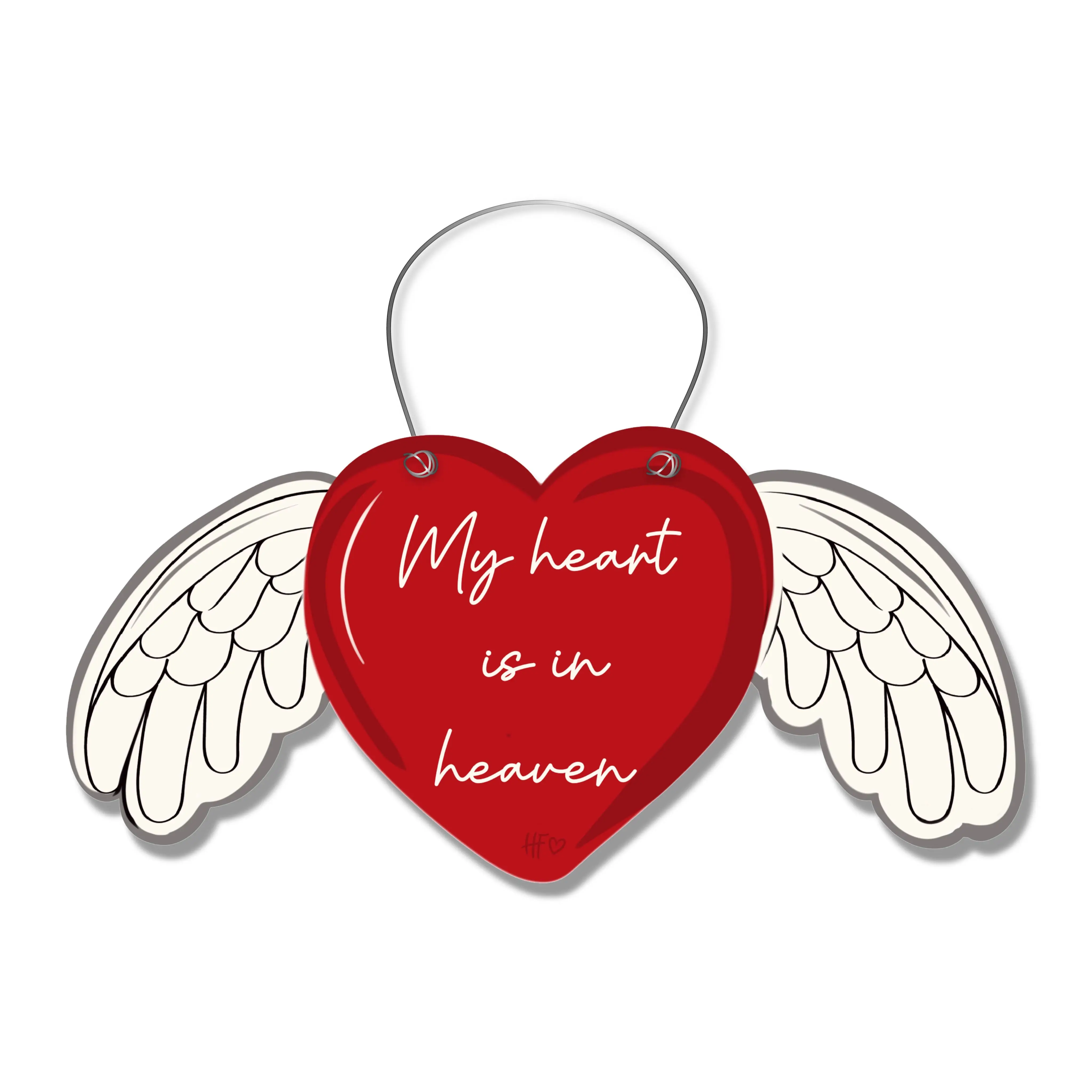 Heart in Heaven Door Hanger