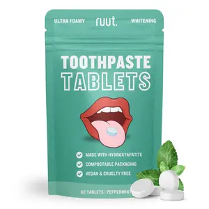 Ruut Toothpaste Tablets - Eco Friendly Tooth Tabs Oral Peppermint