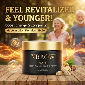 XRAOW NAD Supplement with Resveratrol NMN Alternative 30-Day Supply Advanced NAD+ Resveratrol Third-Party Tested for Quality and Safety - Vitamin, Healthcare