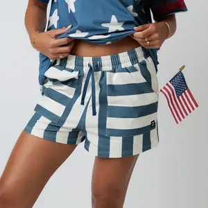Adult Unisex Shorts - Blue Stripe
