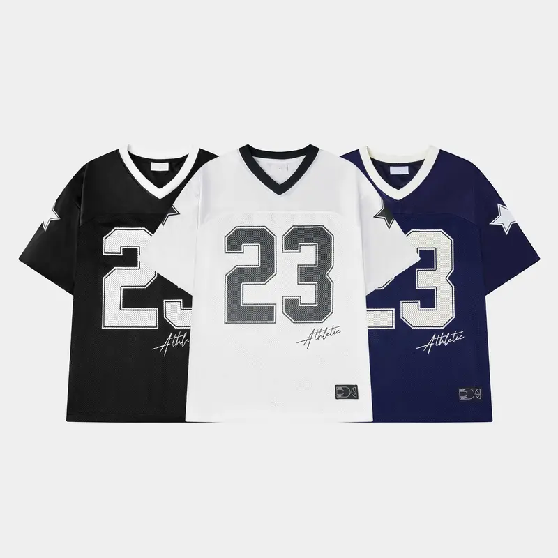 Hot Unisex 23 American Football Jersey Street Hip-Hop, Oversized Athletic Jersey for Summer Casual Wear