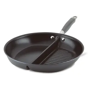 Advanced Home 12-Inch Divided Grill and Griddle Pan