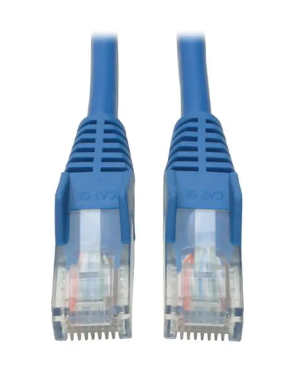 Tripp Lite TRL-N001-008-BE 8 ft. Cat5e 350 MHz Snagless Molded Patch Cable with RJ45 Male-Male, Blue