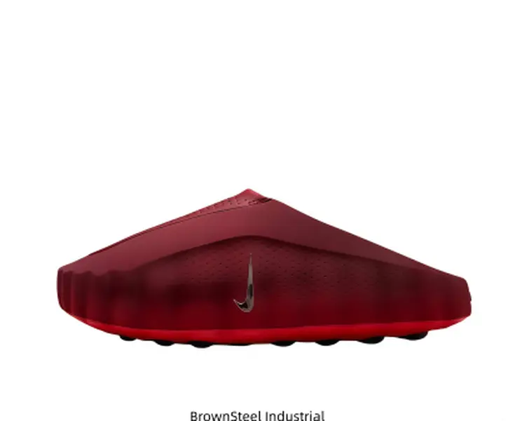 Brand New with Box | Burgundy Thick Sole Closed-Toe Sport Slides, One-Piece Foam Construction Slip-On Massage Sandals for Men & Women, Outdoor Non-Slip Beach Casual Shoes