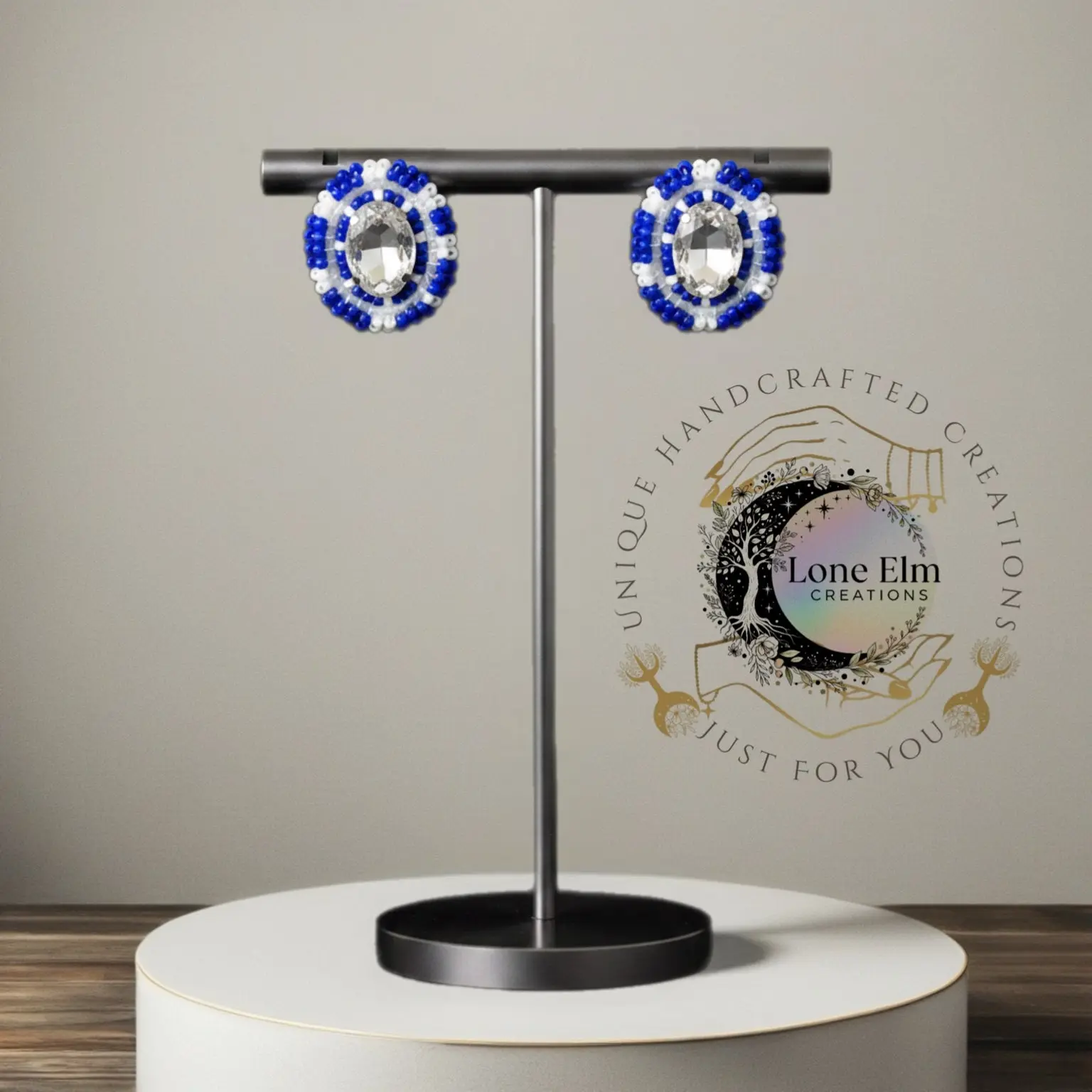 Beaded Stud Earrings