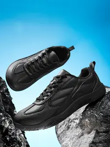 New Wide Head Shoes Unisex Outdoor Sports Trainers Fashion Versatile Casual Shoes, Round Toe PU Upper, Rubber Sole, All Seasons