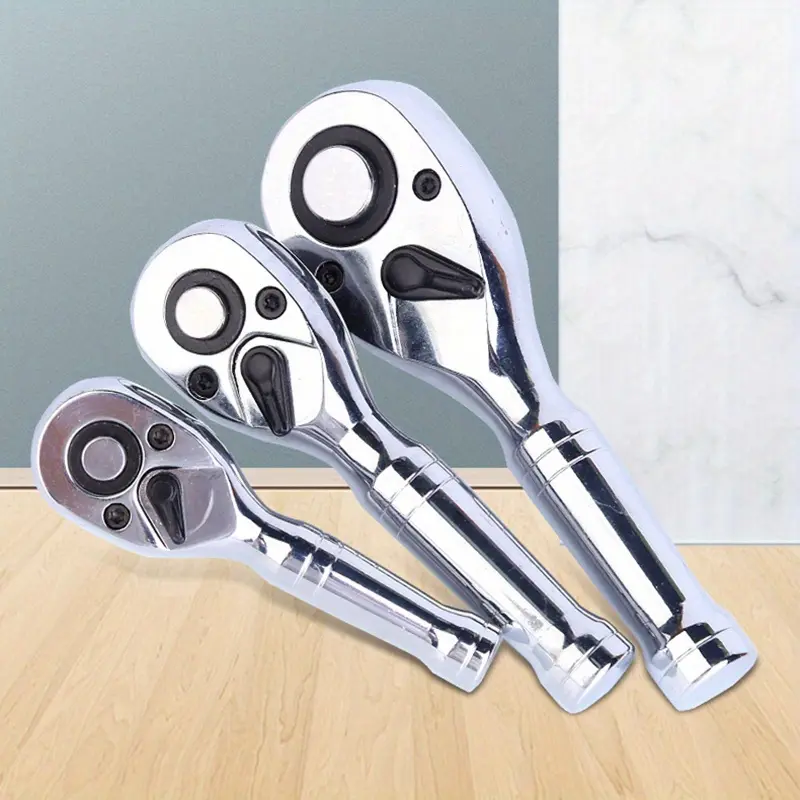 Compact Flexible Head Ratchet Suit-1/2 Inch, 3/8 Inch, 1/4 Inch Drive, Quick Release Rotation, durable Cr-Mo Socket Wrench with Flexible Handle Flexible Head Ratchet Spanner Set Suit Extra Long Flexible Head Ratchet Spanner Set Suit