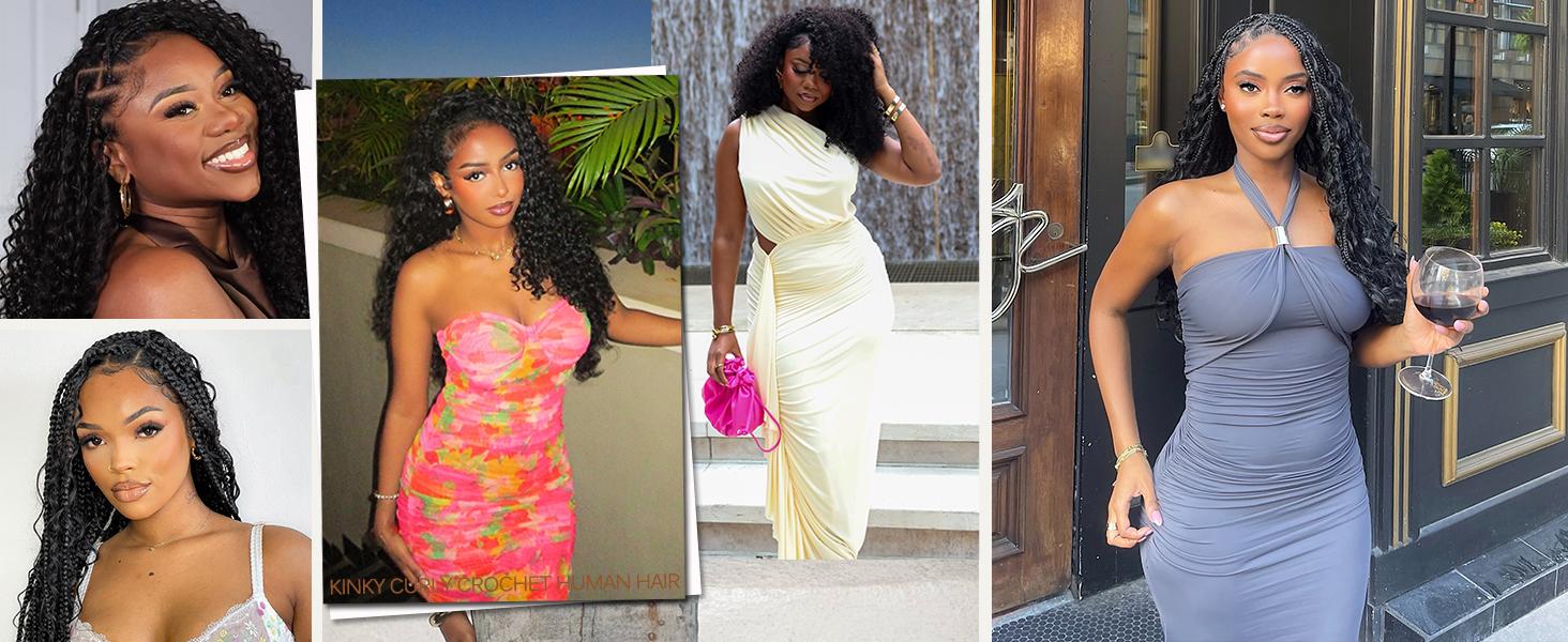 Burmese Curly natural end Crochet Hair  Crochet hair for Women Natural Black  Braiding hair, 100% human hair Crochet Braid Burmese Curly natural end  Crochet hair Extensions