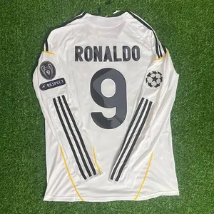 CR7 Soccer Jersey #9 Breathable Fabric Classic 2009-2010 Season Design Unisex Sizes S-5XL Short Sleeve Football Shirt Vintage Sportswear