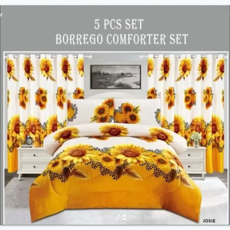 5 PCS SET Borrego comforter set