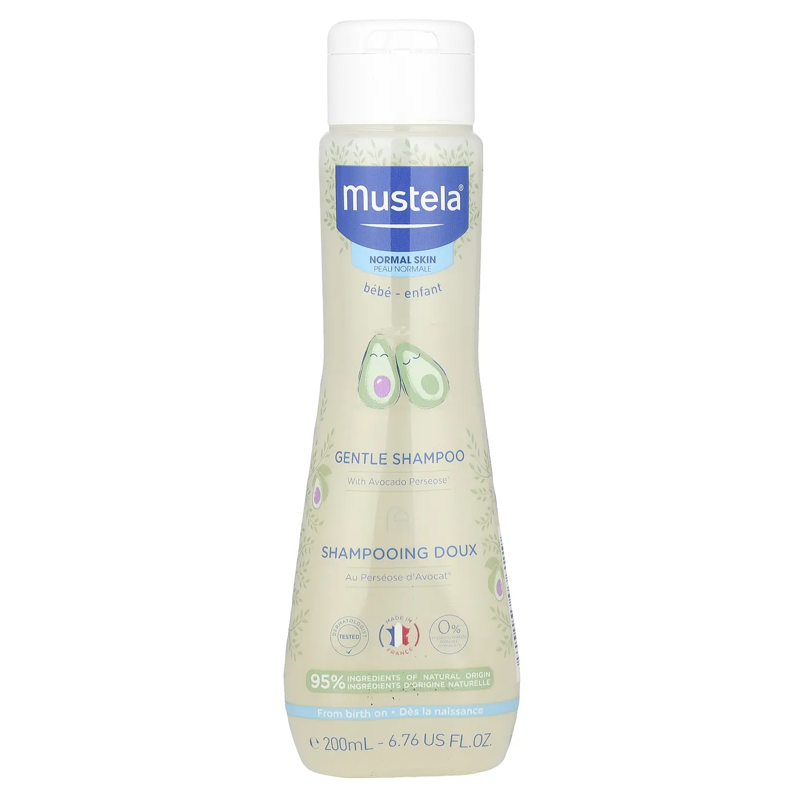 Mustela Gentle Shampoo, 6.76 fl oz (200 ml)