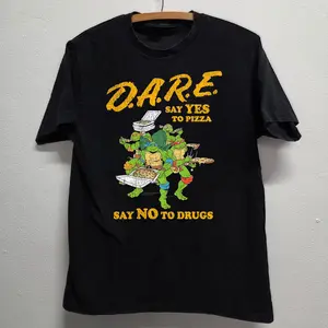 '93 D.A.R.E. TMNT BLACK VINTAGE T-SHIRT