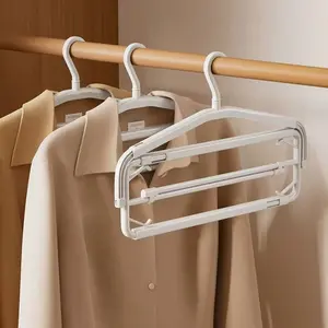 3pcs Large Clothes Hanger, Extendable Pole Foldable, Home Use, Balcony Drying Sheet Towel Holder, Anti-Slip, Ca Prop 65 Compliant