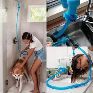 Universal Tub Spout Shower Sprayer – 5ft No-Install Hose for Baby Bath, Pet Washing & Hair Rinsing