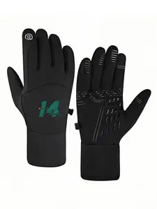 1pc with  Alonso 14 SigGreen Tealntsw winter gloves thermal gloves Touch Screen Comfort Fit Outdoor Sports Adults Comfortable birthday gifts Thick Cozy Stylish