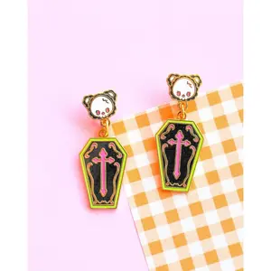 Coffin Earrings
