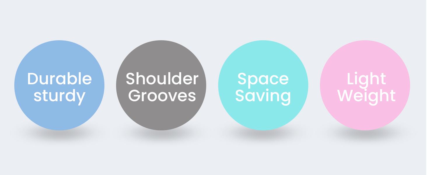 Utopia Home Durable Plastic Hangers with Hooks – Space-Saving Clothes Hangers for Closet Organization