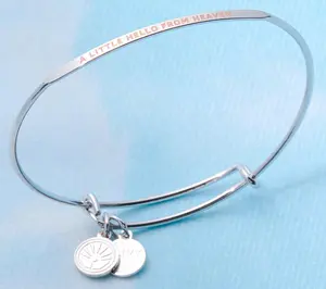 Divinely Guided by Theresa Caputo Posy Bracelet, Silvertone