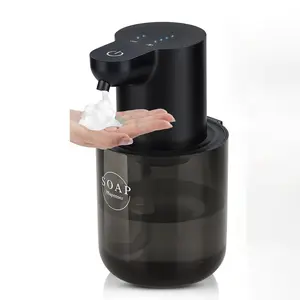 Automatic Soap Dispenser, Touchless Automatic Liquid Soap Dispenser, Electric Wall Mounted Dispenser, USB Rechargeable with 4-Level Adjustment for Bathroom, Kitchen & Office