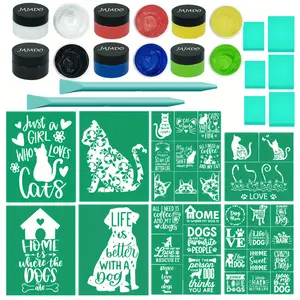New Self adhesive Silk Screen Stencils Pet Chalk Paste Starter Advertising printing and drawing equipment