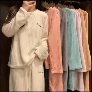 Winter Women's New Pajamas Homewear Suit Women's Fall and Winter Warm Clothes Coral Velvet Leisure Pajamas Padded Homewearpajama sets women cute pajama sets pajamas loungeset moo moo pajamas party women's pajamas set sets women pajama pants pj