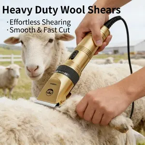 New Professional Manual Wool Shears, Sharp Rust-Resistant Wool Trimming Scissors, Ideal for Farm Animals, Perfect for Sheep Goats Camels