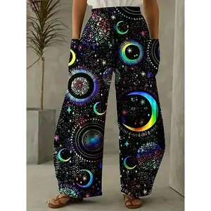 Women's high top pants with pockets