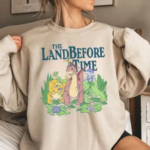 Old School Dino Squad Sweatshirt, Vtg Prehistoric Pals Graphic TShirt Hoodie