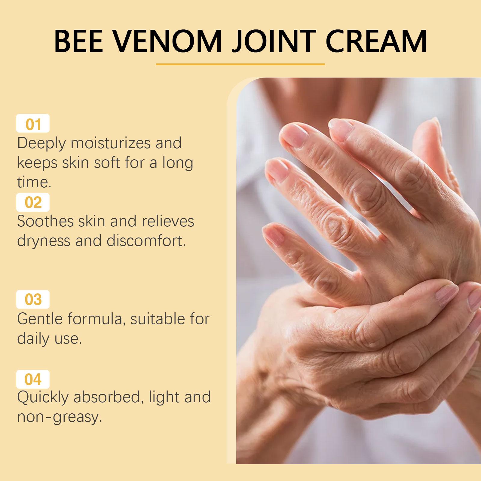 Ximonth Bee Venom Soothing Massage Cream, Moisturizes And Soothes Joint Discomfort With Daily Massage For Topical Treatment