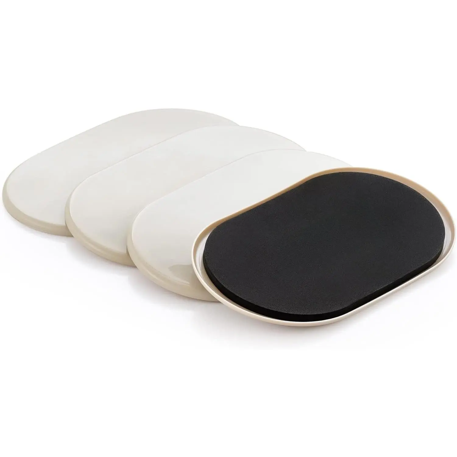 Large Furniture Sliders - 4 Pack, 6" x 9 1/2" Oval  Furniture Sliders for Carpet, Heavy-Duty Furniture Gliders Movers for Hardwood Floors, Plastic Moving Pads for Heavy Furniture