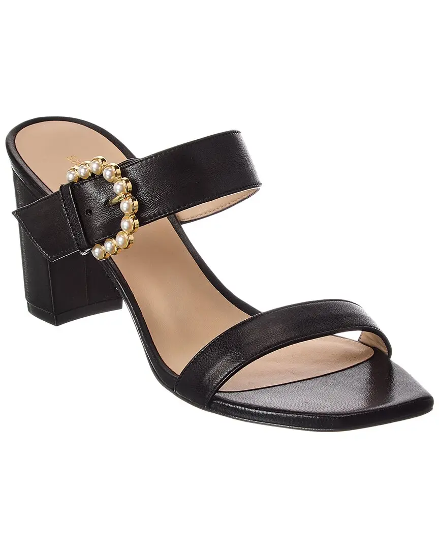 Stuart Weitzman Piper 75 Block Leather Sandal