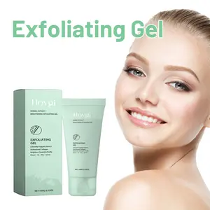 Gentle Herbal Exfoliating Gel, Hydrating Formula for Smoother Skin, Deep Cleansing Face And Body Exfoliating Scrub Gel For All Skin Types