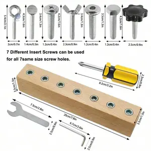 Wooden Toy Tools, Screwdriver Board Set, Educational Screw Board Sensory Learning Toy, Suitable for 3-4-5 Year Old Children, STEM Fine Motor Skills Toy