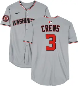 Dylan Crews Washington Nationals Player-Issued #3 Gray Jersey from the 2025 MLB Season - Fanatics Authentic Certified