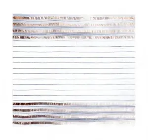 Bag of 40 – 10.5" Square Fine Weave Extra-Large Foil/Jute Border Mesh Sheets – Smoke Blue/Orange