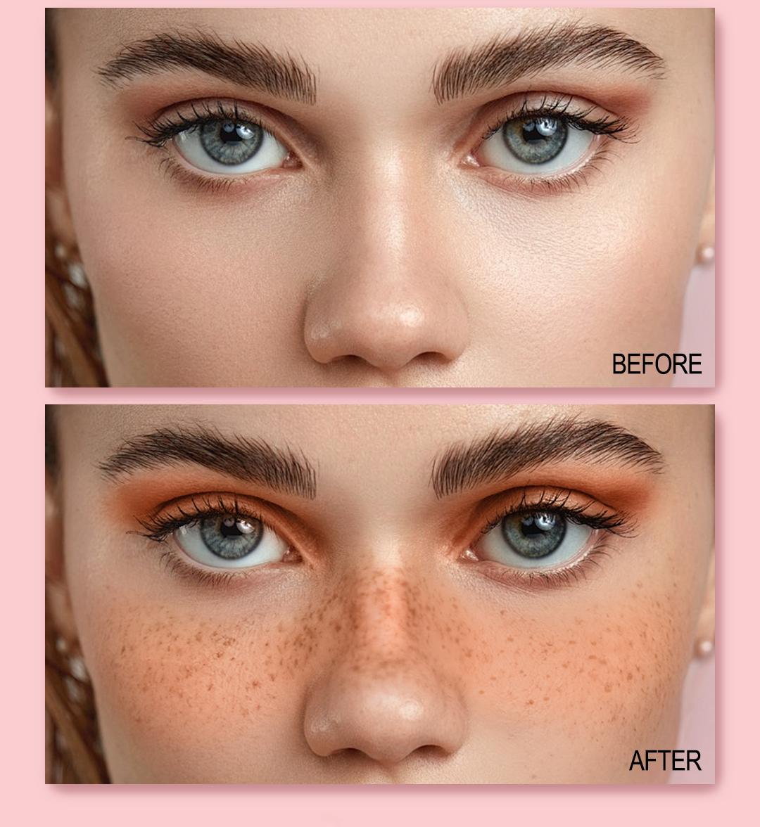 2 in 1 Freckle Blush Stamp Pen, Waterproof Long-Lasting Liquid Blush & Freckle Marker, Natural Sun-Kissed Makeup for Cheeks, All Skin Tones