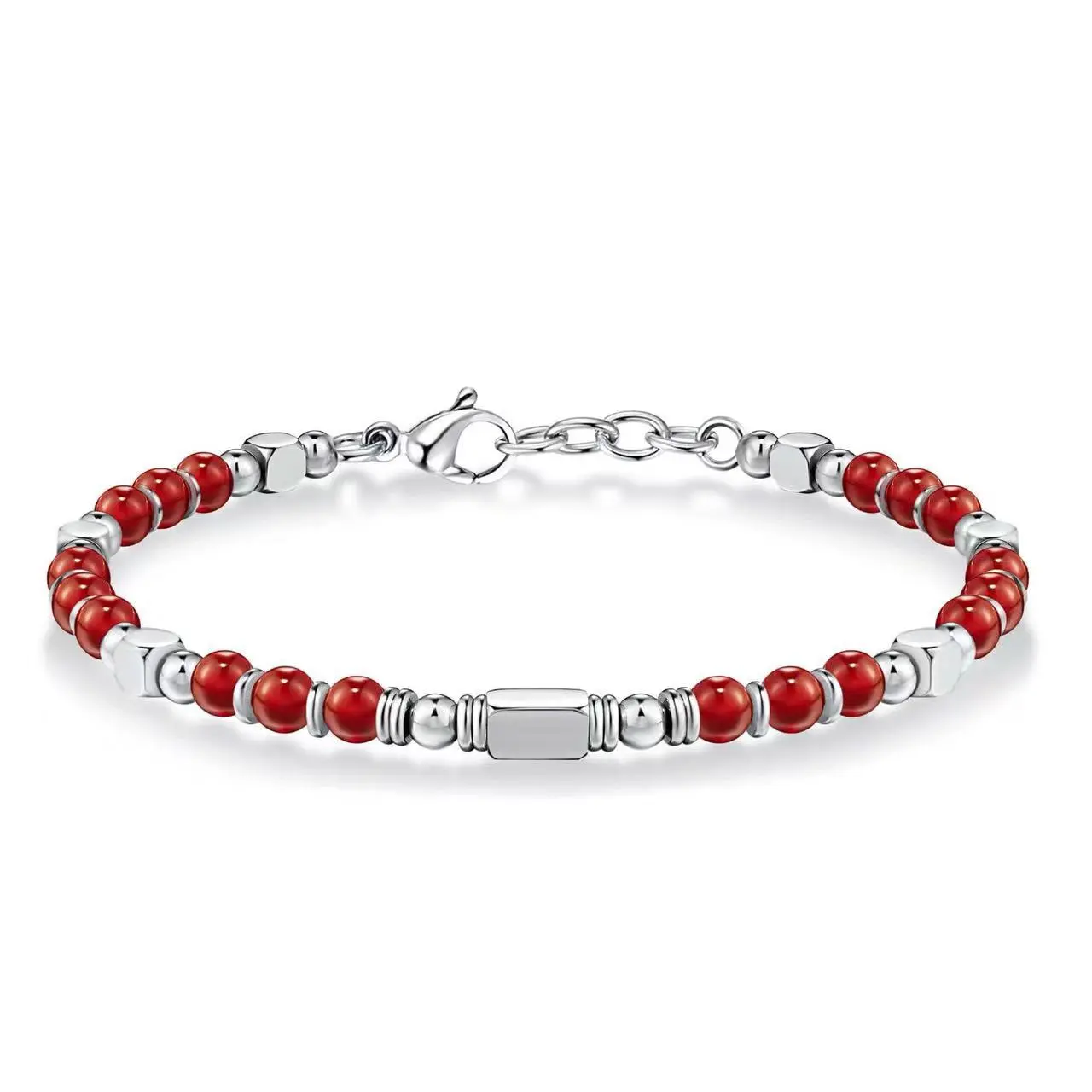 Red Agate   Silver