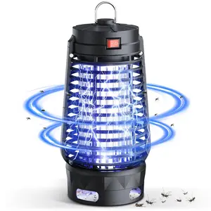 Bug Zapper, Mosquito Killer 4200V High Powered - Outdoor & Indoor Electric Fly Zapper, IPX4 Waterproof with UV Light for Backyard, Patio, Garden, Camping, Garage, Home. Portable & Powerful
