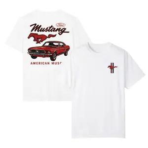 [Graphic T-Shirt] 100% Cotton - Ford Mustang Men’s T-Shirt – Classic American Muscle Car Tee, t-shirt for men