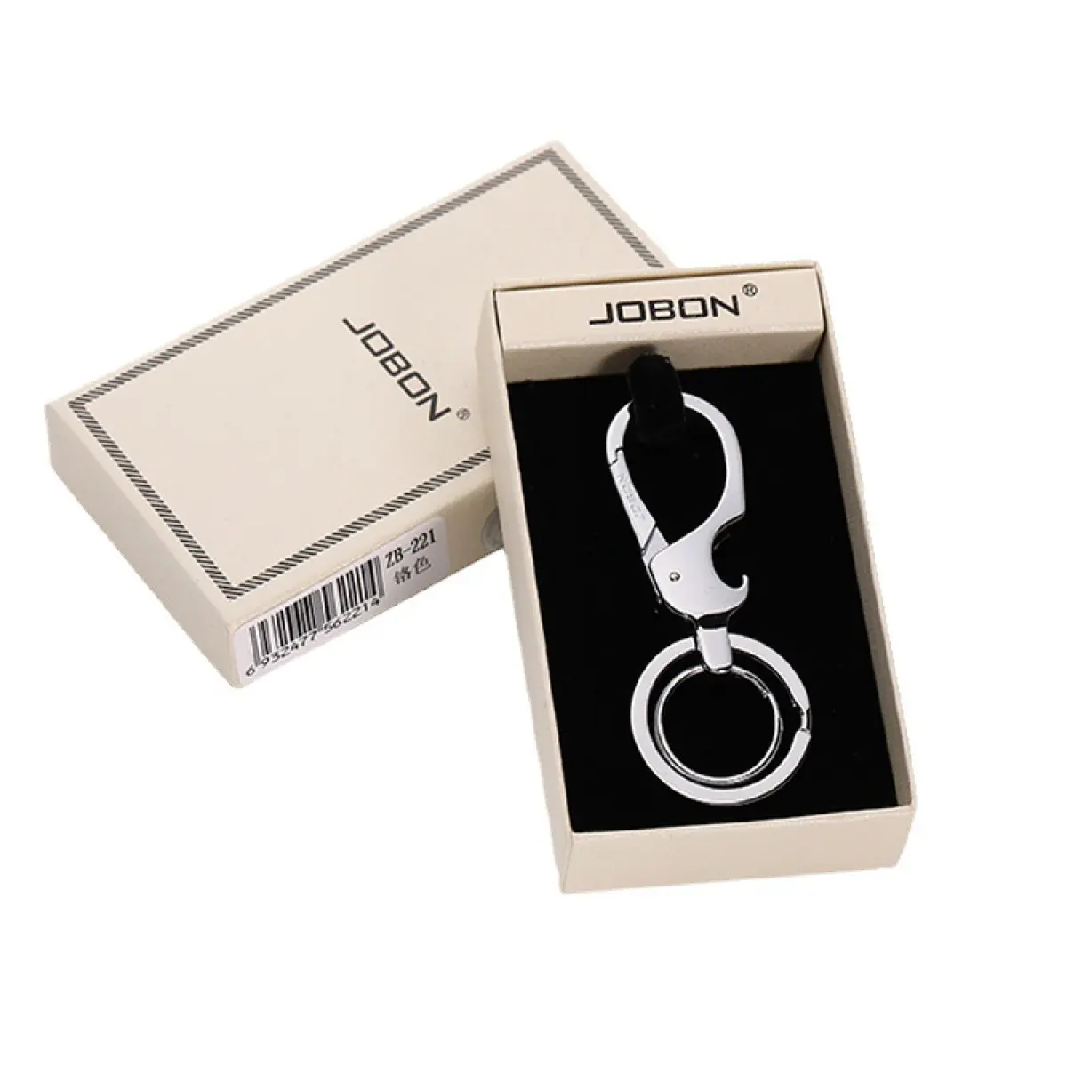Unisex Minimalist Design Metallic Round Keychain - 2-in-1 Multifunctional Stylish Buckle Key Organizer with Bottle Opener, Modern Simplicity, for Men, Daily Carry, Birthday Gift